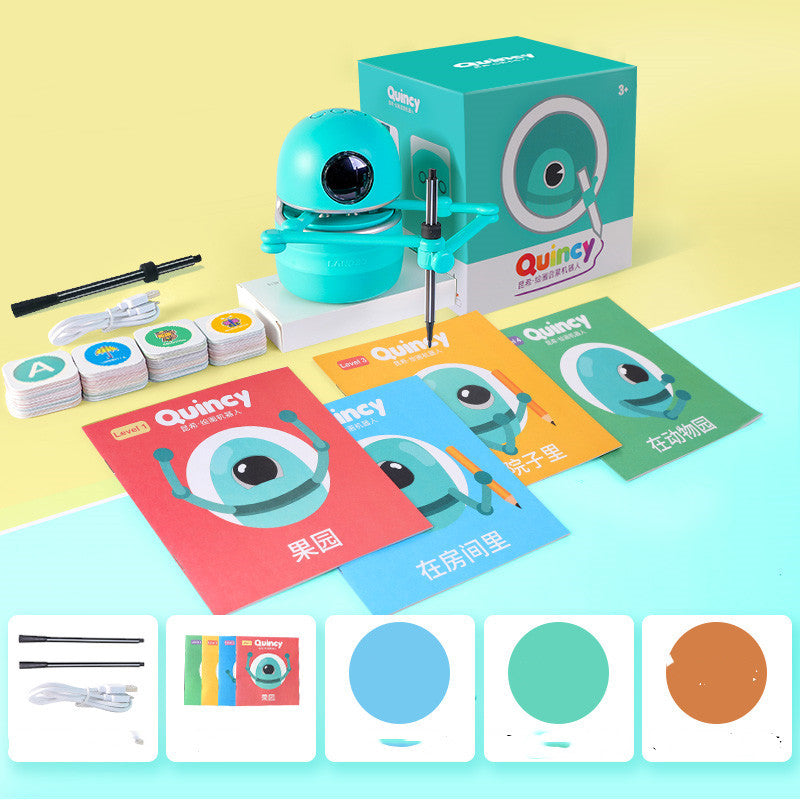 Painting Robot Kindergarten Children