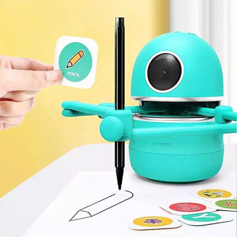 Painting Robot Kindergarten Children