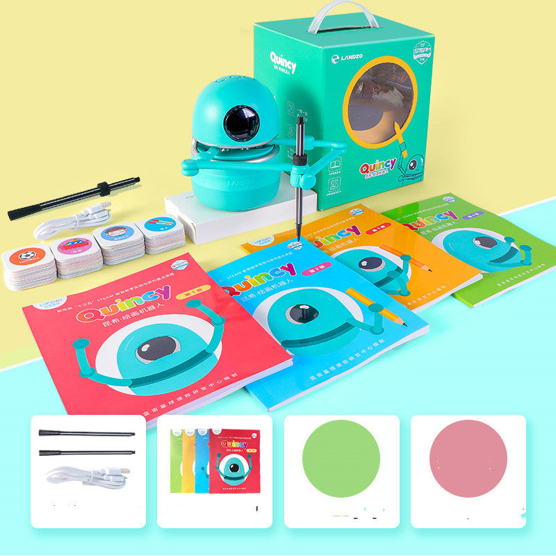 Painting Robot Kindergarten Children